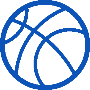 A blue basketball is shown in this image.